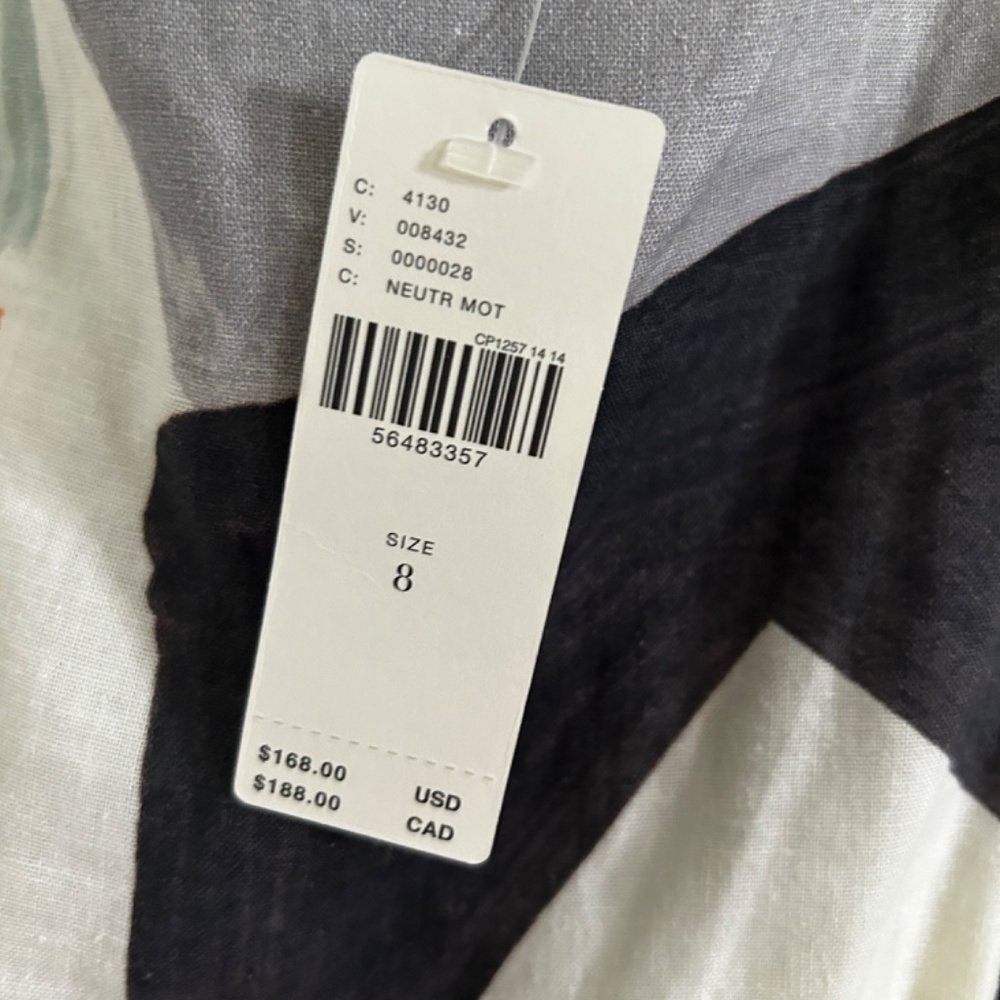 Aria Mosaic Linen Skirt Racerback Colorful Set (Moglea for Anthropologie) - Picture 6 of 11